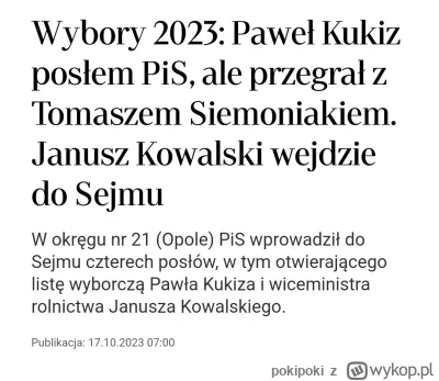 pokipoki - #wybory 
Narobiliscie nadziei a jednak smutek zagościł w mym sercu...