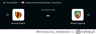 Mechaniczna_Klawiatura - Ale to będzie MECZYCHO
#ekstraklasa #mecz