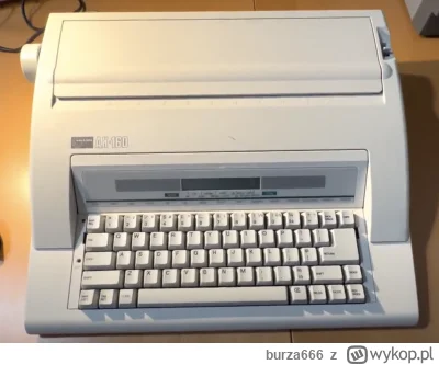 burza666 - NAKAJIMA Typewriter AX-160, rocznik '91. Perfekcyjnie działająca maszyna d...
