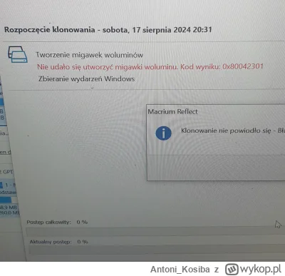 Antoni_Kosiba - Problem z klonowaniem dysku. Mam sklonowany dysk z laptopa na dysk ze...