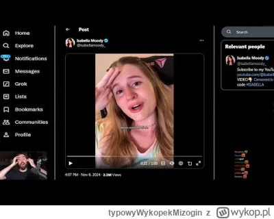 typowyWykopekMizogin - #blackpill #przegryw
https://www.youtube.com/watch?v=A45XMOC7...