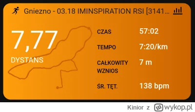 Kinior - 109 019,50 - 7,77 = 109 011,73

Trzy siódemki :) Szczęśliwy, bo trening zrob...