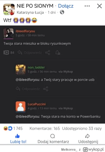 Melkovva_ - Koleżanka stała się sławna xD 
@ibleedforyou