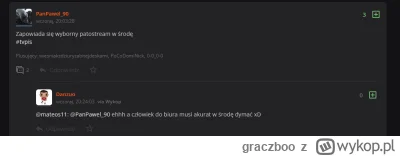 graczboo - @Danzuo: Wy wybraliście KO, żeby patostreamy w TVN oglądać? Mam nadzieję, ...