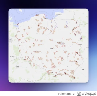 velomapa - Ostatnia (przynajmniej na razie) mapa z cyklu map tematycznych na Velomapi...