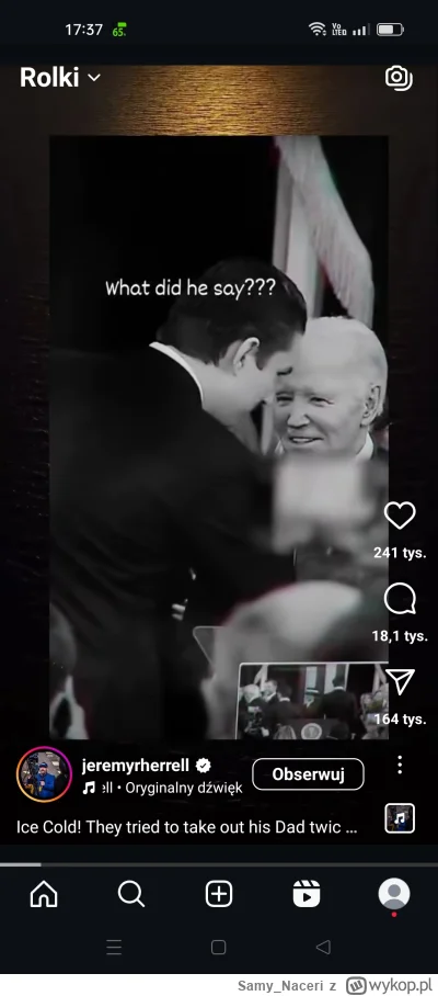 Samy_Naceri - #usa #biden Młody Trump Ego top, ciekawe co mu powiedział xd