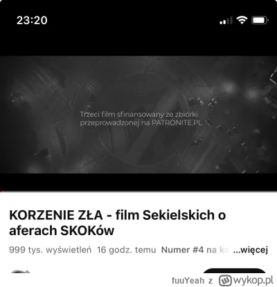 fuuYeah - Korzenie Zła Siekielskiego obejrzało już 1mln widzów. Premiera była dziś ra...