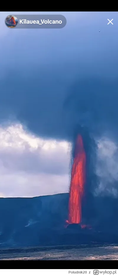 Poludnik20 - Na żywo. Spektakularna erupcja wulkanu na Hawajach. Narracja po angielsk...