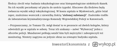 I.....a - Czytam o śmierci Tomasz Chada #chada i piszą że cos tam mu niby odwiedzając...