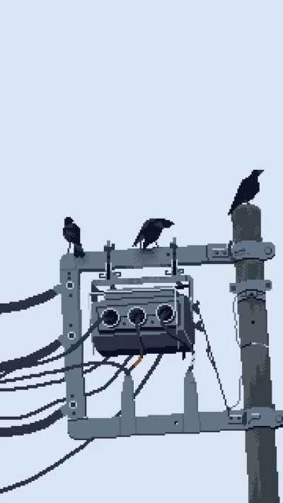 GARN - #pixelart autor: yyuta342 | 鴉