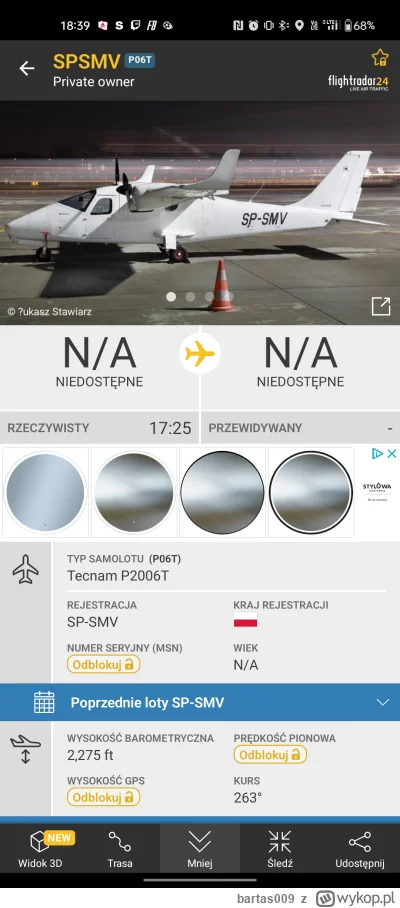bartas009 - Czy ktoś wie co to może być za lot ? #radar #fly4free #samoloty
#flightra...