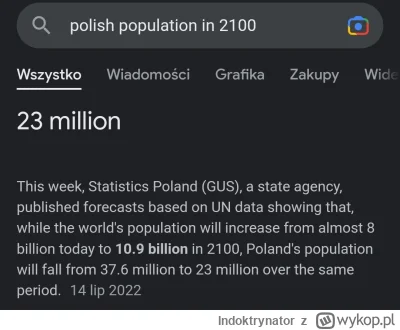Indoktrynator - PiS dumnie realizuje plan depopulacji Polski. :-)
Więcej rozdawnictwa...
