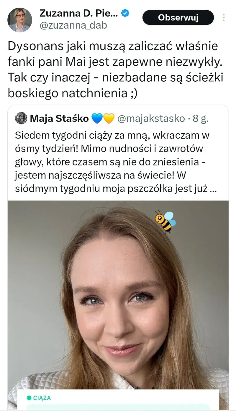 macvir - #bekazlewactwa 
#logikarozowychpaskow

Wielka orędowniczka adopcji spodziewa...