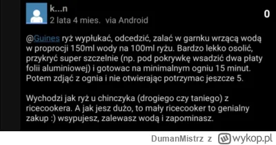 DumanMistrz - @qew12 kiedyś znalazłem taką instrukcje robienia ryżu na mirko (#!$%@?ć...