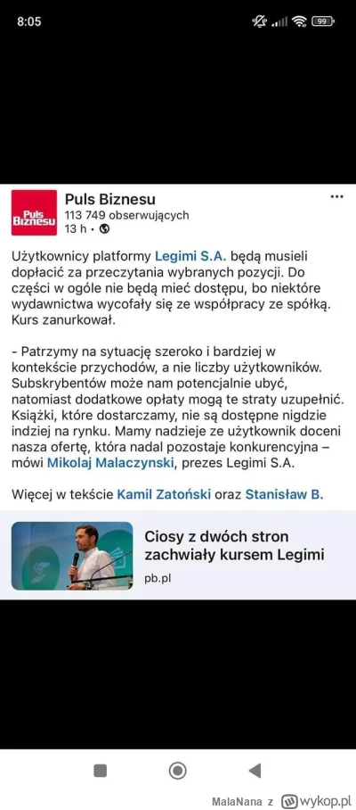 MalaNana - #legimi
Nadal uważacie że nie ma żadnego problemu? Zapraszam na fp Legimi ...