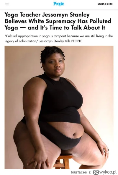 fourfaces - Jaśmina twierdzi, że biali rasiści zatruli świat jogi. Teraz bez heheszkó...