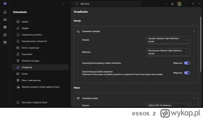 essos - Jak przetestować kamerke i mikrofon w Microsoft Teams?
Wszedzie pisze zeby we...