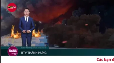 wigr - Wietnamska telewizja o pożarze hali przy Marywilskiej.

#warszawa #wietnam #te...