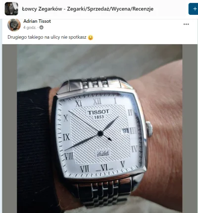 dktrdktrdktr - @zadrawoku: A jesteś na może na Łowcach zegarków na fb? Pewnie widział...