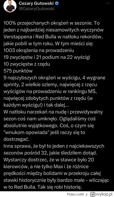 Polacco00 - Cezary dobrze prawi, za nami historyczny sezon wybitnego kierowcy i wybit...