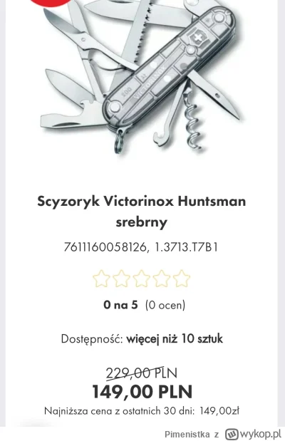 Pimenistka - #edc polecam, zanetkaleta 
Po ile były najtaniej huntsman? Mniej niż 100...