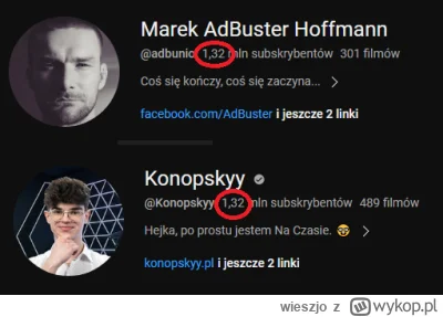 w.....o - No i co? Dalej wątpicie w grę? A przeczytajcie teraz liczbę ich subskrypcji...