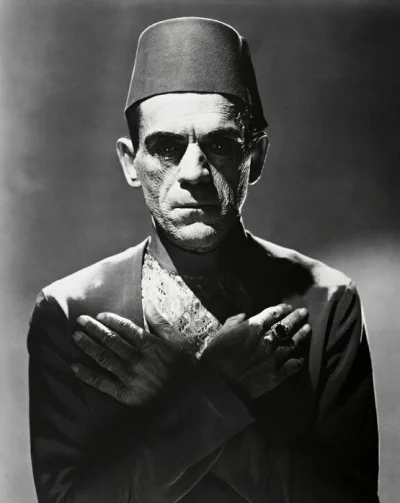podsloncemszatana - Karloff jako mumia w „Mumii” (1932).