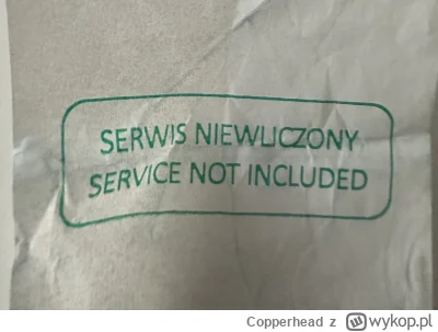 Copperhead - Jak pan Janusz upomina się o pensje dla kelnera? :>
Pieczątką na paragon...