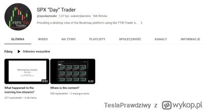 TeslaPrawdziwy - @bruhhhhhhhh: Dzięki. Do tej pory korzystałem z konta SPX "Day" Trad...