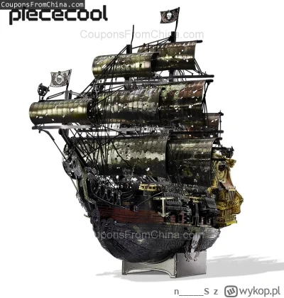 n____S - Piececool 3D Metal Puzzle The Queen Anne Revenge Jigsaw Pirate Ship
Cena: $3...