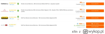 xfin - Zamówiłem sobie rocznicowe wydanie Random Access Memories.

Cena: 15,99 euro z...