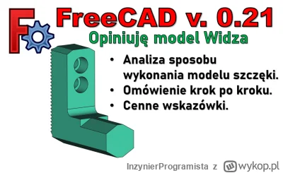 InzynierProgramista - FreeCAD - opiniuję model Widza | szczęka uchwytu tokarskiego | ...