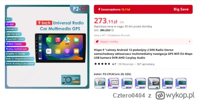 Cztero0404 - @pawel-domagalski: Co prawda nie dla mnie, ale ostatnio ktoś ode mnie z ...