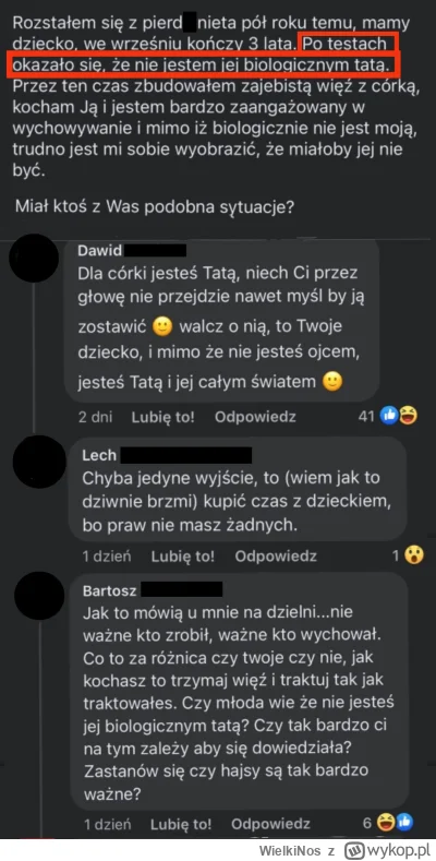 WielkiNos - Pogląd nie ważne kto zrobił ważne kto wychował staje się coraz popularnie...