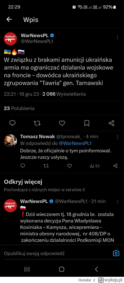 Hondor - #wojna nie wygląda to dobrze dla Rosji