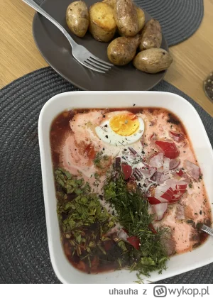 uhauha - #gotujzwykopem #jedzzwykopem #obiad 
Uzupełniamy kalorie po #rower.
Miało by...