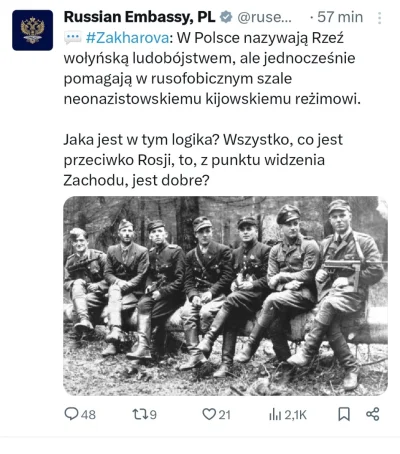 szurszur - Hmm ten wpis na profilu rosyjskiej ambasady brzmi trochę jak narracja fajn...