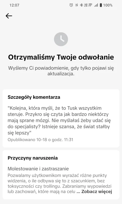 hyperlink - Jeśli myślicie, że #moderacja na Wykopie jest upośledzona, to informuję, ...