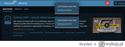 Brydzo - Chciałem wykopać ale nowy wykop nie pozwala :(