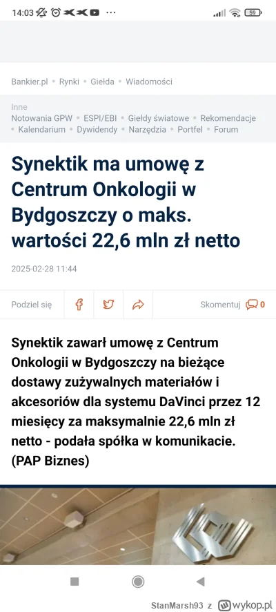 StanMarsh93 - #synektik #gielda