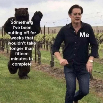 troglodyta_erudyta - To uczucie gdy zamiast wykonać krótkie zadanie od razu, wykonuje...