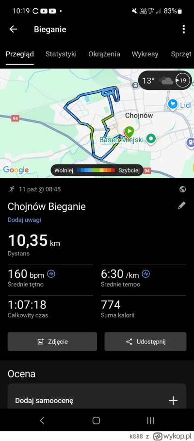 k888 - #sztafeta #bieganie

9 413,86 - 10,35 = 9 403,51

Potruchtane że znajomymi :)