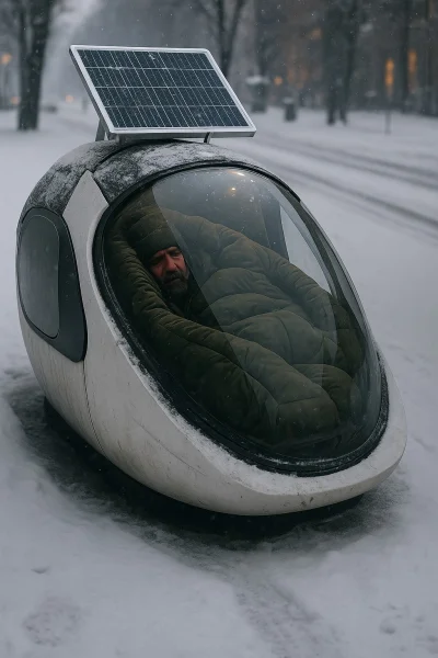 Schweinefleischsuppe - Uliczne domy przyszłości dla huopa
z WiFi i portami USB dla łą...