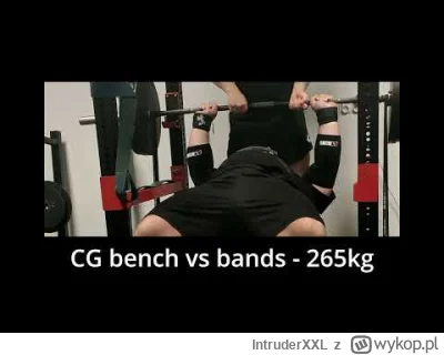 IntruderXXL - Dobra OGIEŃ. CG bench vs bands 265kg (215kg bar + 50kg bands), Poprzedn...