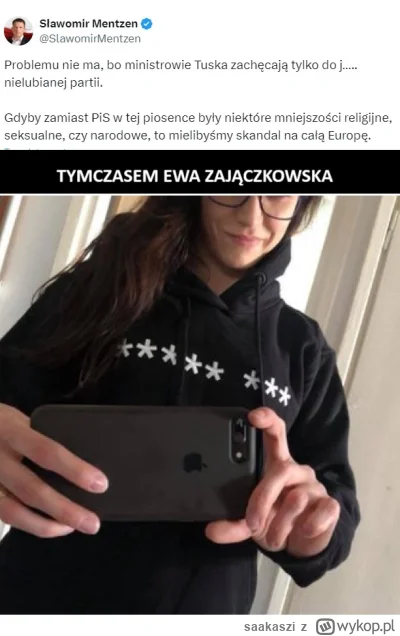 saakaszi - Źle się zestarzało, na zdjęciu Ewa Zajączkowska.
Po wcześniejszym wyparciu...