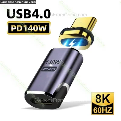 n____S - ❗ PD140W USB4.0 40Gbps Thunderbolt3 Magnetic Adapter
〽️ Cena: 3.81 USD (dotą...