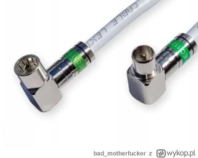 bad_motherfucker - @krebul: mam taki kabel. Ten wtyk po prawej pasuje do tv ten po le...