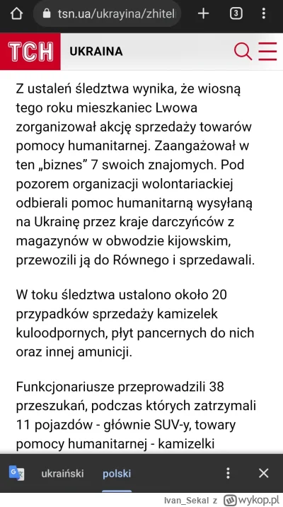 Ivan_Sekal - @Yurakamisa: nie znam ludzi z wykopu, moze po prostu powtarzaja to co mo...