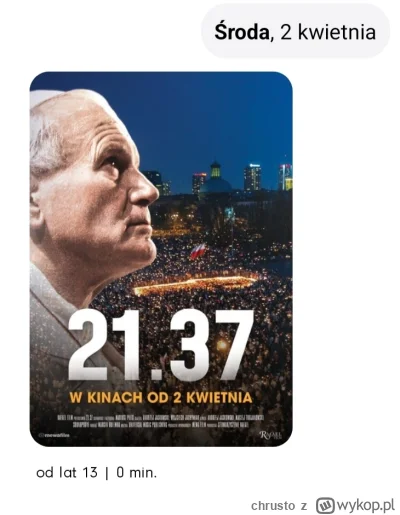 chrusto - Wykopki. Idziemy na jakiś wspólny seans? Kupimy sobie kremówki i zaśpiewamy...