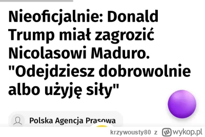 krzywousty80 - Przypomnę tylko ze gość chce dostać pokojową nagrodę Nobla....

Juz ra...